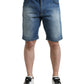 Exquisite Italian Designer Denim Bermuda Shorts