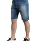 Exquisite Italian Designer Denim Bermuda Shorts