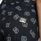 Chic Logo-Print High Waist Straight Jeans