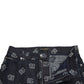 Chic Logo-Print High Waist Straight Jeans