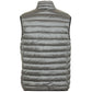 Sleek Sleeveless Gray Vest with Zip Closure