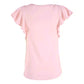 Sporty Chic Embroidered Tee with Golden Accents