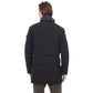 Blue Polyester Men Jacket