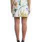 Elegant High Waist Floral Mini Skirt