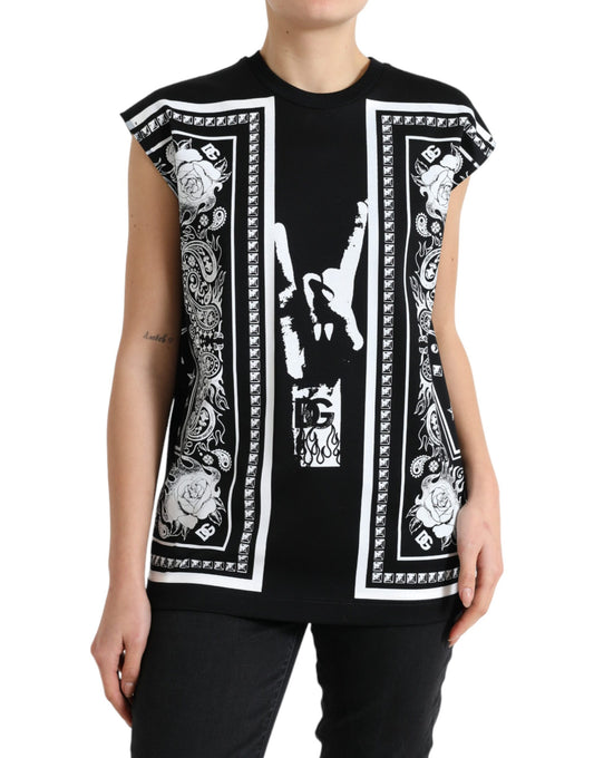 Floral Elegance Cotton Tank Top