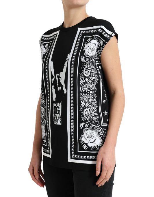 Floral Elegance Cotton Tank Top