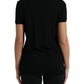 Elegant Wool Crew Neck Short Sleeve Top