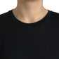 Elegant Wool Crew Neck Short Sleeve Top