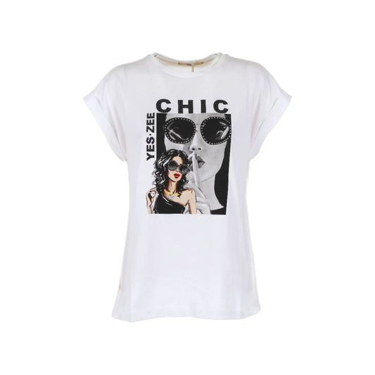 Elegant Rhinestone Embellished Crew-Neck Tee