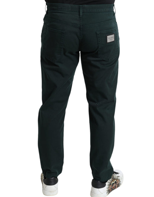 Chic Green Skinny Jeans for Modern Elegance