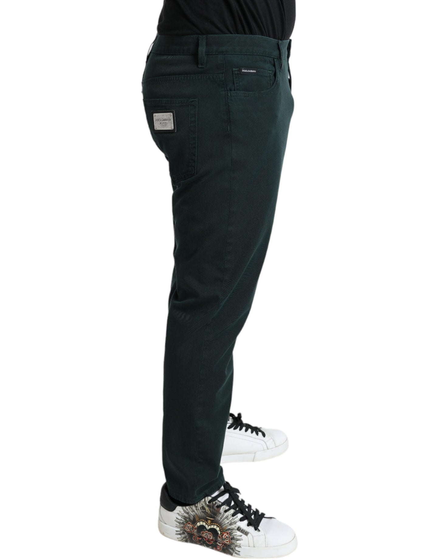 Chic Green Skinny Jeans for Modern Elegance
