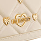 Chic White Faux Leather Crossbody Bag