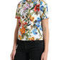 Floral Cotton Round Neck Top