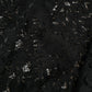 Elegant Black Floral Lace Midi Dress