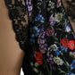 Floral Print Lace Trim Sheath Dress
