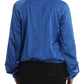 Chic Blue Bomber Jacket for Elegant Outings