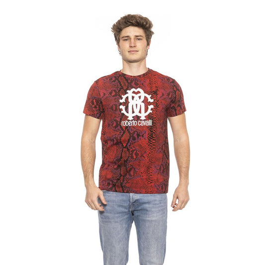 Red Cotton Men T-Shirt