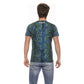 Teal Cotton Men T-Shirt