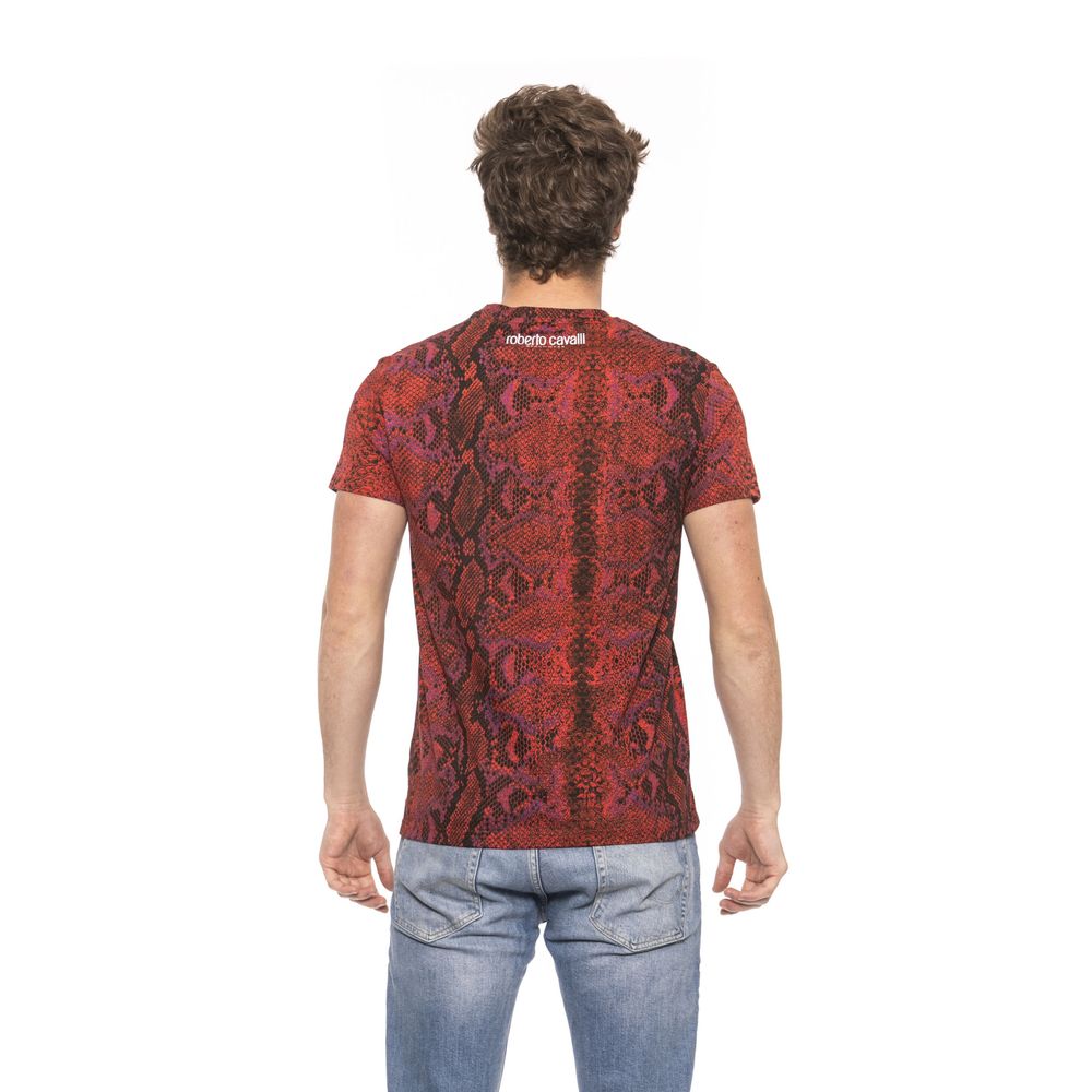 Red Cotton Men T-Shirt