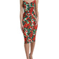 Elegant Floral Bodycon Sheath Dress