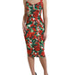Elegant Floral Bodycon Sheath Dress