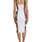 Elegant Floral Bodycon Sheath Dress