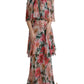 Floral Silk Maxi Dress
