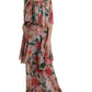 Floral Silk Maxi Dress