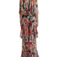 Floral Silk Maxi Dress