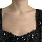 Elegant Leopard Sequin Tiered Dress