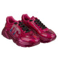Chic Fuchsia Patent Leather Sneakers