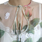 Ethereal White Silk Floral Maxi Dress