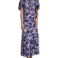 Elegant Floral Silk Maxi Dress