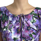 Elegant Floral Silk Maxi Dress