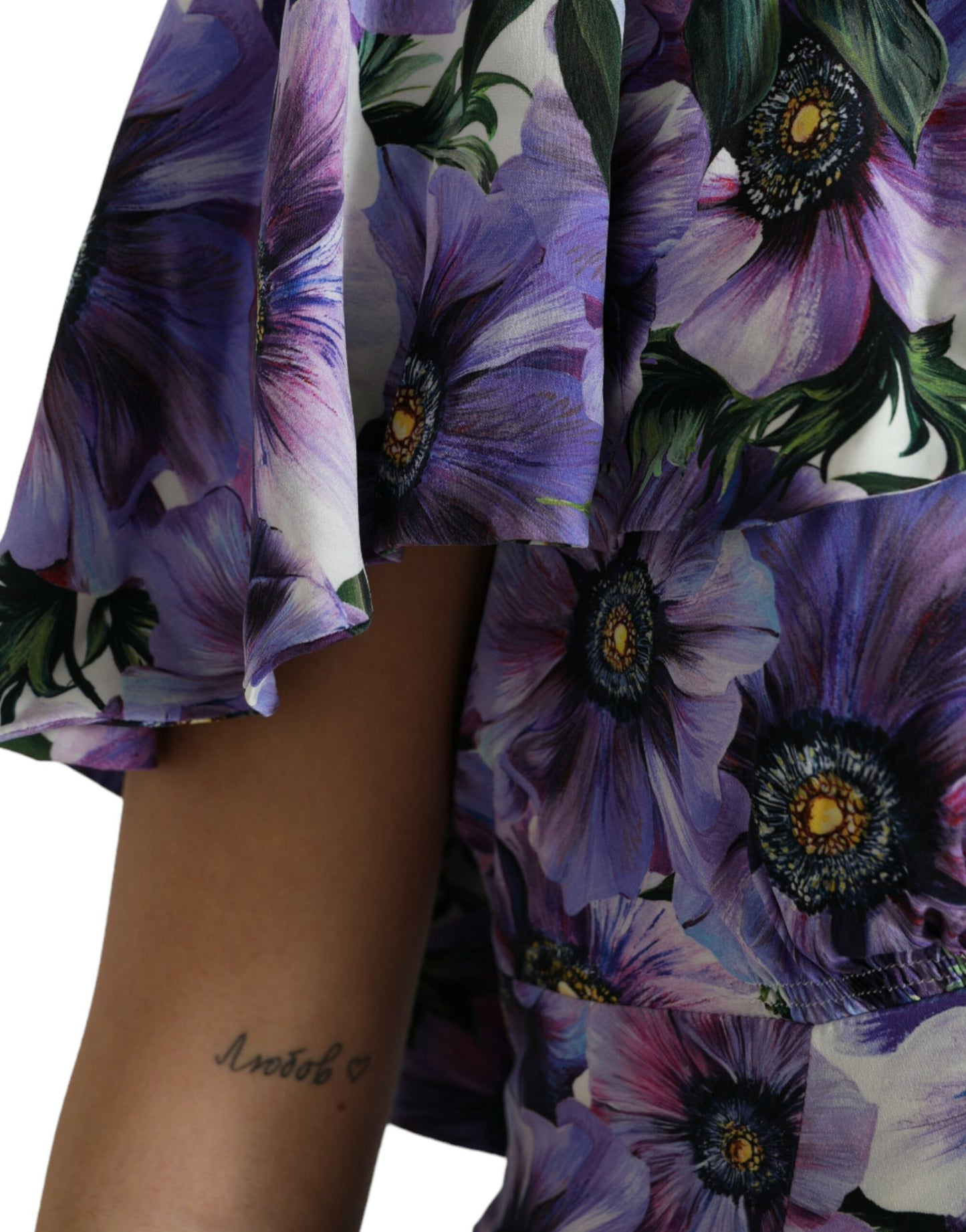 Elegant Floral Silk Maxi Dress