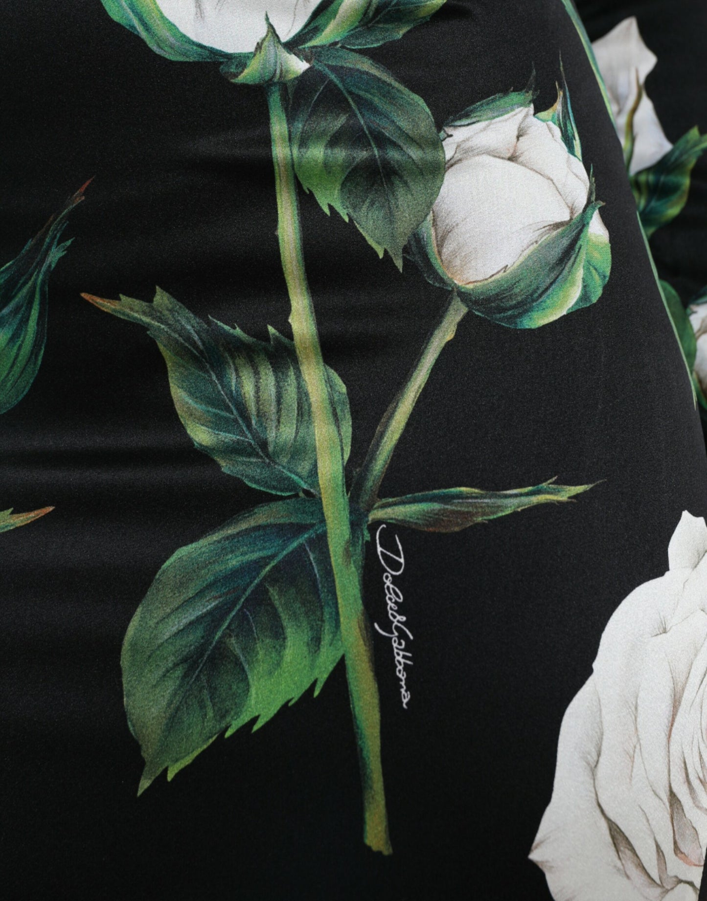 Elegant Floral Bodycon Midi Dress