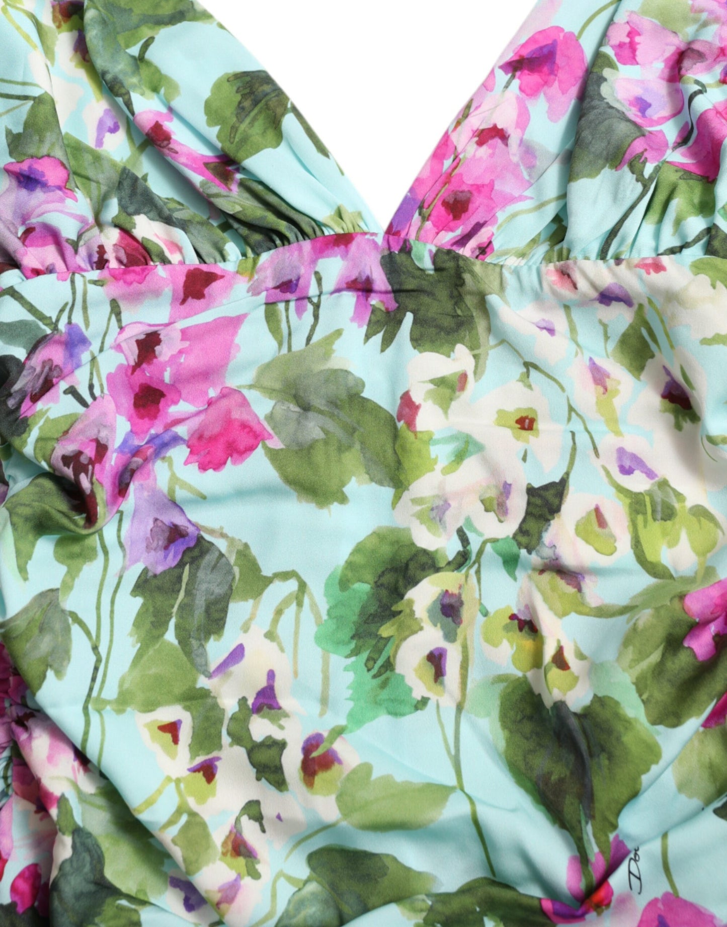 Elegant Floral Sheath Midi Dress