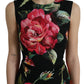 Elegant Floral Sheath Midi Dress