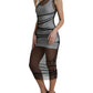 Sheer Sleeveless Bodycon Midi Elegance