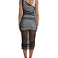Sheer Sleeveless Bodycon Midi Elegance