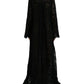 Elegant Long Sleeve Crystal-Embellished Dress