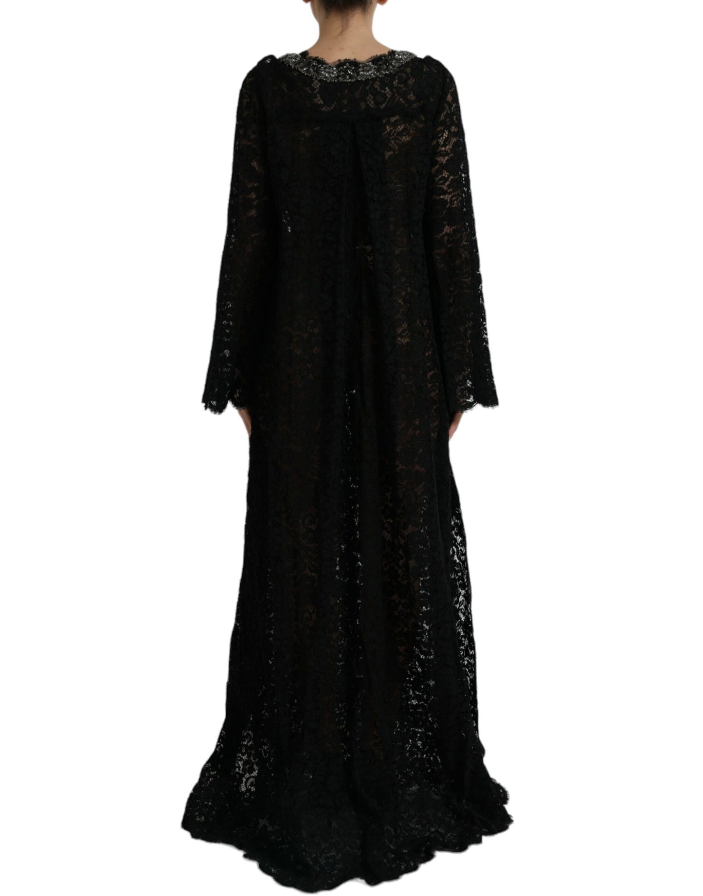Elegant Long Sleeve Crystal-Embellished Dress