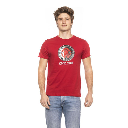 Red Cotton Men T-Shirt