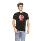 Black Cotton Men T-Shirt