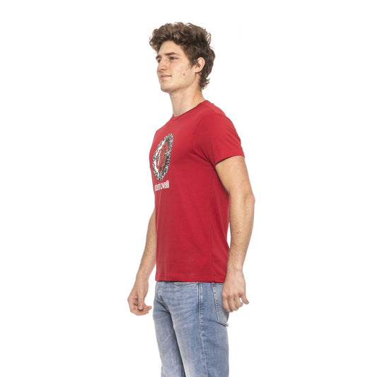 Red Cotton Men T-Shirt