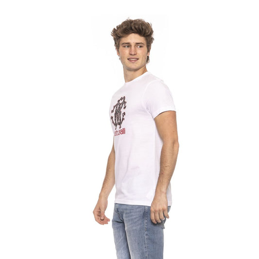 White Cotton Men T-Shirt
