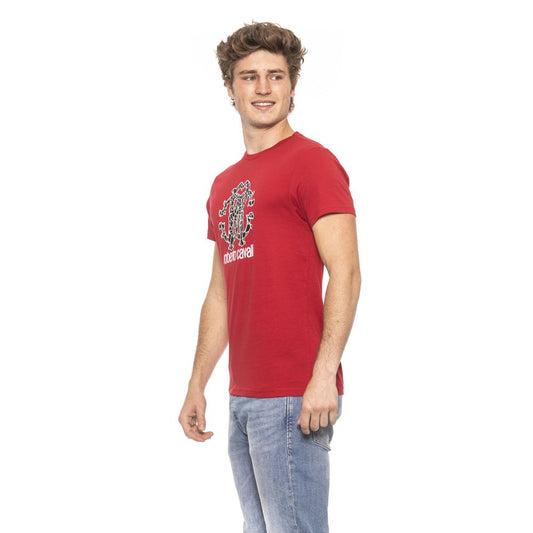 Red Cotton Men T-Shirt