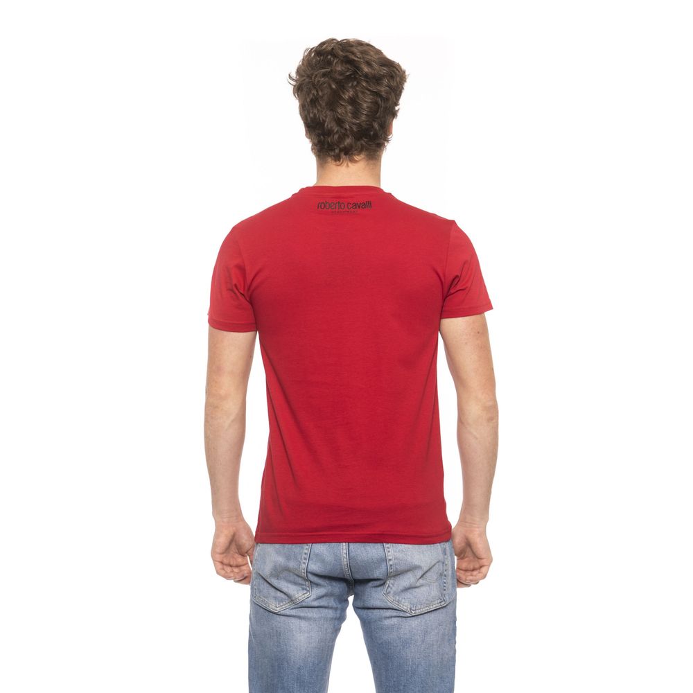 Red Cotton Men T-Shirt