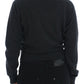 Chic Gray Oversize Knitted Cashmere Pullover