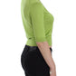 Emerald Green Wool V-Neck Pullover